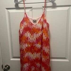 Colorful Geometric Print Dress